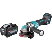 Makita GA 047 GT1 Akku Winkelschleifer 40 V max. 125 mm X-LOCK Brushless + 1x Akku 5,0 Ah - ohne Ladegerät