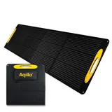 Aqiila 200W Solarpanel faltbar für tragbare Stromerzeuger,IP65 wasserdicht, tragbares Solarmodul mit MPPT-Technologie, ETFE, monokristallin, faltbares Solarpanel für Camping, Wohnmobil, Angeln etc.