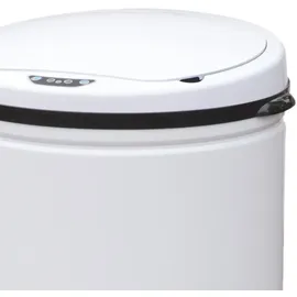 Svita Sensor-Mülleimer 50L Stahl Mülleimer mit Sensor Elektrischer Abfalleimer Küche Automatikmülleimer mit Sensor Weiß