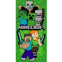 Aymax Minecraft Badetuch 70 x 140 cm grün