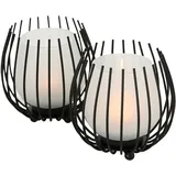 Boltze Windlicht Laval Eisen Schwarz