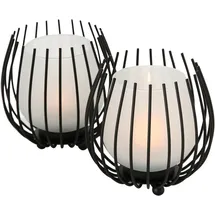 Boltze Windlicht Laval Eisen Schwarz