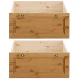 OTTO home Schubkasten OTTO HOME "Tessin", beige (natur), B:69cm H:29cm T:64cm, Massivholz, Schubladen, Schubkasten, Bettschubladen auf Rollen, passend für das OTTO HOME Bett Tessin
