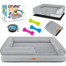 Lovpet Hundekissen Relax 106 x 80 cm grau