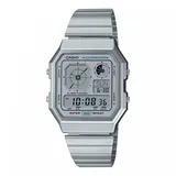 Casio Edgy Collection A130WE-7AEF Edelstahl 34 mm A130WE-7AEF