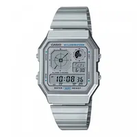 Casio Edgy Collection A130WE-7AEF Edelstahl 34 mm A130WE-7AEF