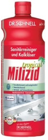 Dr. Schnell MILIZID Sanitärreiniger TROPICAL, Konzentrat, Sanitärreiniger und Kalklöser, 1 Liter - Flasche