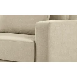 Sofa.de Schlafsofa Mikrofaser Fürth - beige ¦ Maße (cm): B: 186 H: 90 T: 95
