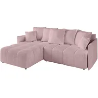 altdecor Ecksofa LONLI-L Cord 2-Sitzer Rosa