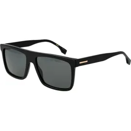 HUGO BOSS Boss 1440/S Herren-Sonnenbrille Vollrand Quadratisch Acetat-Gestell, Schwarz
