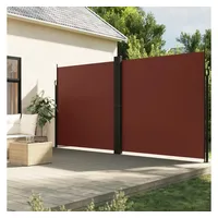 vidaXL Seitenmarkise Ausziehbar Braun 200x1200 cm