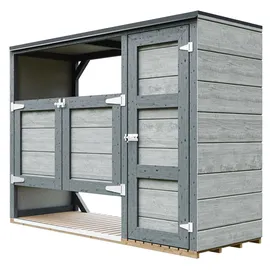 TIMBELA Mülltonnenbox M981A 217 x 159 cm grau