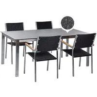 Beliani Gartentisch Set COSOLETO/GROSSETO