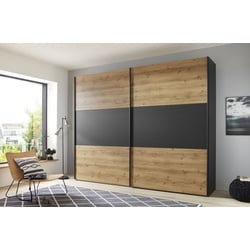 Wiemann Schwebetürenschrank Korfu 300 x 236 cm Holzoptik Braun Eiche