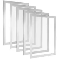 POPPSTAR Magnetrahmen A4, selbstklebend, grau, 5 Stück