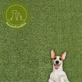 MY HOME Kunstrasen MY HOME "Havanna", grün, B:200cm H:22mm L:400cm, Obermaterial: 55% Polyethylen, 45% Polypropylen, Teppiche, für Balkon & Terrasse, realistische Rasenoptik, mit Drainagelöchern