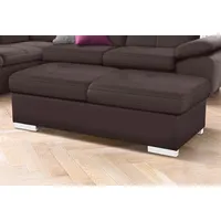 exxpo - sofa fashion Hocker Spring Bankhocker Kunstleder 140 x 44 x 67 cm Braun