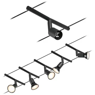 Paulmann 94446 Seil-Komplettsystem GU5,3 Schwarz matt