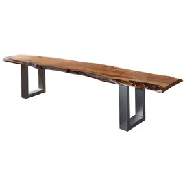 Massivmoebel24 Baumbank 200 x 38 x 45 cm Braun