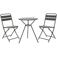 Dehner Balkonset Oslo, 3-teilig, Anthrazit
