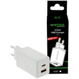 PATONA Premium GaN PD65W Adapter weiß 1xUSB-C 1xUSB-A