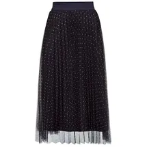 RICH & ROYAL Printed Tulle Skirt Midnight Blue - S - S