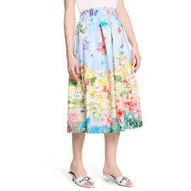 Vera Mont Maxirock Damen Floral Blau/Rot 42