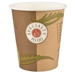 6x PAPSTAR 50 Papp-Trinkbecher TO GO, Trinkbecher mit farbigem Druck: Coffee To Go.