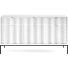 Feldmann-Wohnen Sideboard 154 x 83 x 39 cm Weiß