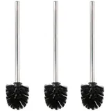 INDA-EXCLUSIV WC-Bürste Edelstahl Weiß 3er Set