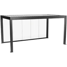 Biohort Glasschiebewand 5 m dunkelgrau-metallic