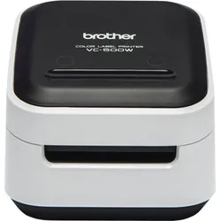BROTHER Beschriftungsgerät "VC-500W", grau (schwarz, grau), B/H/L: 11,3cm x 9,6cm x 11,6cm, Beschriftungsgeräte