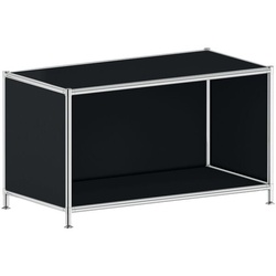 viasit Aktenregal »System 4« breit 1 OH schwarz, 77.9x40.4 cm