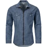Rock Creek Jeanshemd Blau 3XL