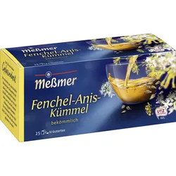 Meßmer Tee Fenchel-Anis-Kümmel 25ST 50G