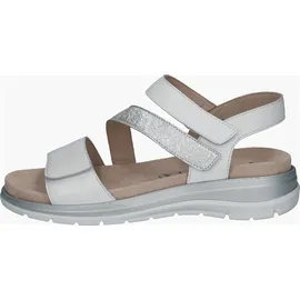 CAPRICE Leder-Keilsandaletten in Weiß 39