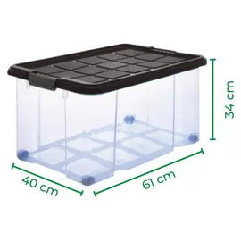 Novatool Aufbewahrungsbox 55 L 3-tlg. anthrazit