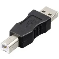 Renkforce USB 2.0 Adapter [1x USB 2.0 Stecker A - 1x USB 2.0 Stecker B] Schwarz