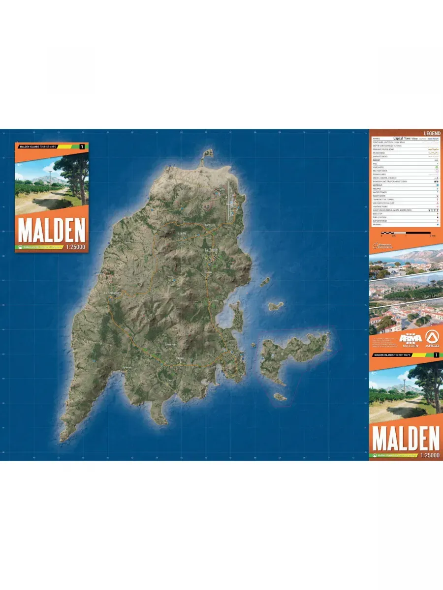 Landkarte Arma 3 - Malden