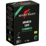 Mount Hagen Bio FT Naturland Instant Kaffee Sticks, 25x2g, entkoffeiniert