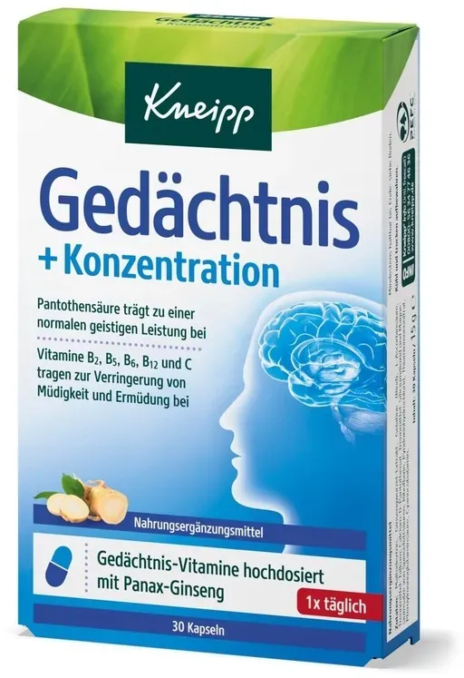 Kneipp Gedächtnis + Konzentration Mineralstoffe 