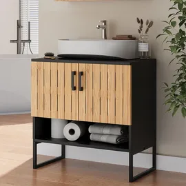 Vicco Waschbeckenunterschrank Vayra 60 x 65,5 cm Braun