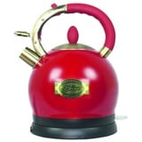 Kaiser Empire Rot Retro Wasserkocher Teekocher Teekessel Edelstahl Kocher 2L