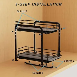 luxuskollektion Gewürzregal Ausziehbar Metall Organizer Küche
