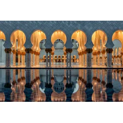 Fototapete PAPERMOON "Photo-Art STEFAN SCHILBE, REFLEXIONEN", bunt, B:4,00m L:2,60m, Vlies, Tapeten