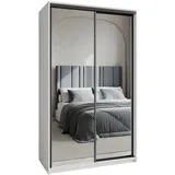 masseno Schwebetürenschrank RIEN 120 x 205 x 60 cm Weiß