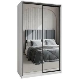 masseno Schwebetürenschrank RIEN 120 x 205 x 60 cm Weiß