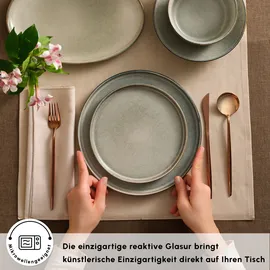 KARACA Earth Collection Geschirrset 55-tlg. grau