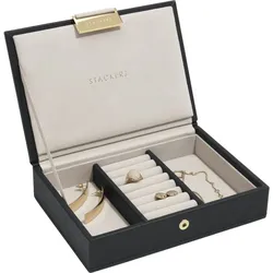 Stackers Schmuckkästchen mini schwarzer Samt mit Deckel