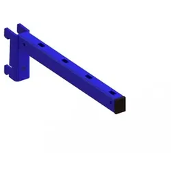 Kragarm vierkant 400x40x30mm 220kg enzianblau RAL 5010 KF.besch. Kunststoffkappe